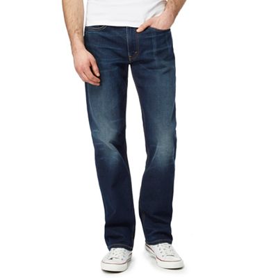 Dark blue 514 straight fit denim jeans